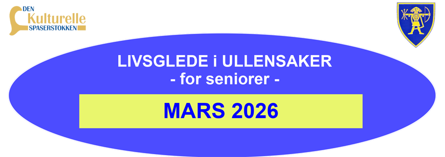 Livsglede for seniorer mars 2026